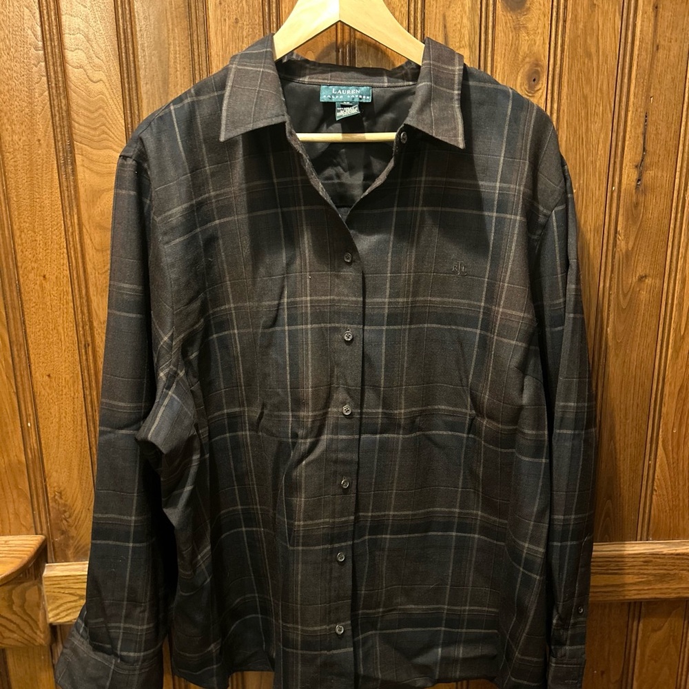 Ralph Lauren Dark Brown Wool Shirt